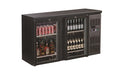 Combisteel Backbar Cooler Black 2 Glass Doors - 7450.0335