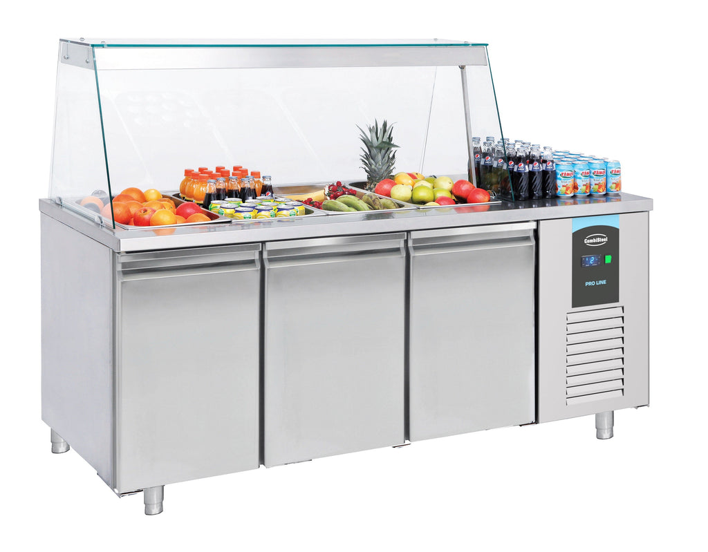 Combisteel Saladette 3 Doors 4X 1/1GN Container - 7489.5155
