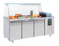 Combisteel Saladette 3 Doors 4X 1/1GN Container - 7489.5155