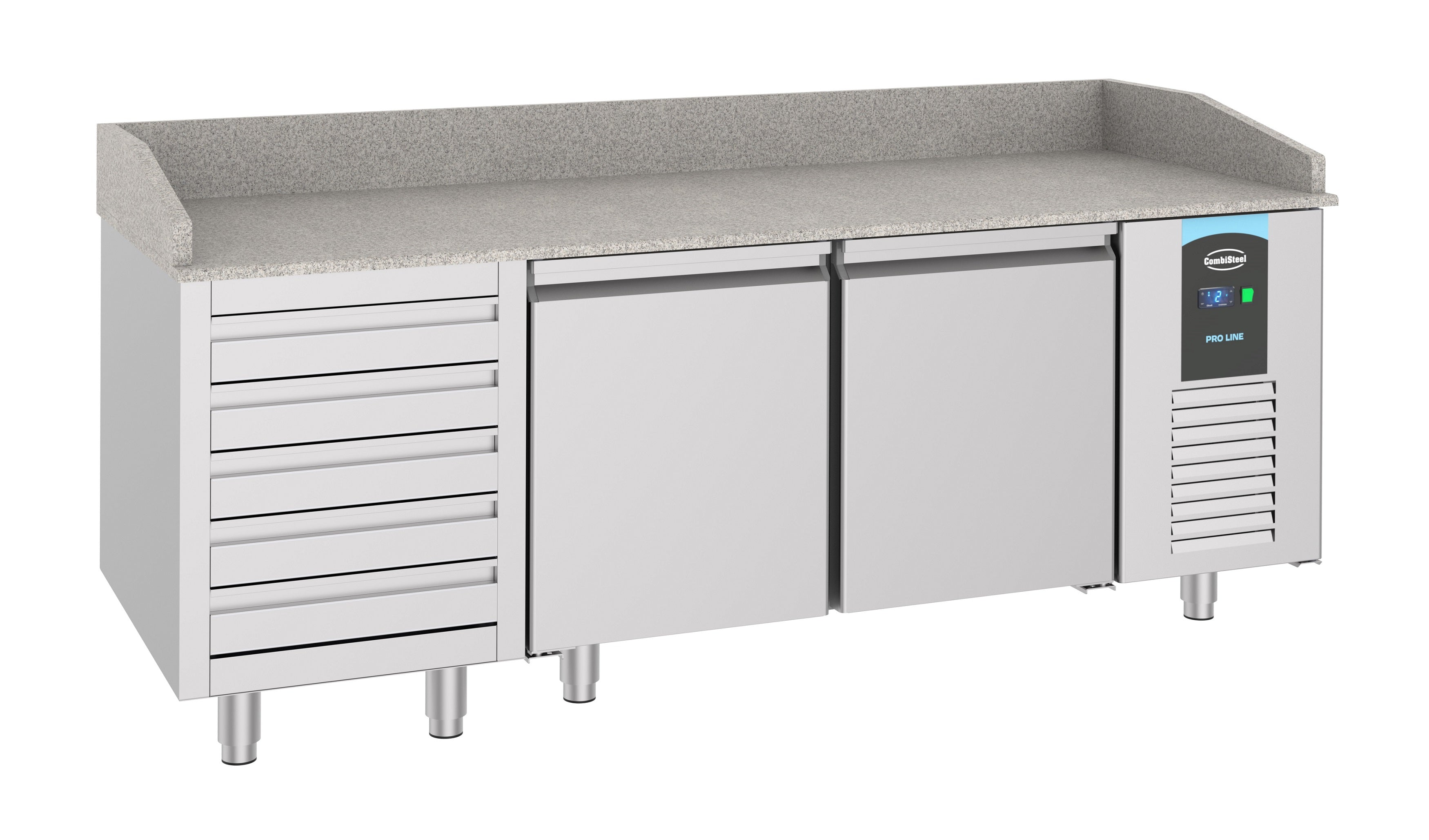 Combisteel Pizza Counter 2 Doors 5 Drawers - 7489.5235