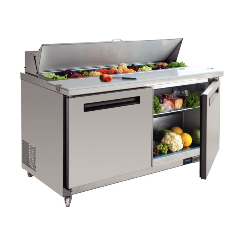Polar 2 Door Preparation Counter 527Ltr - GD883