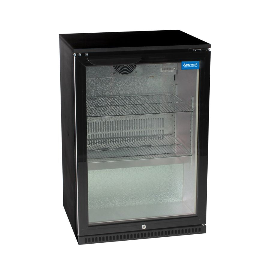 Arctica Single Door Black Bottle Cooler - HEC814