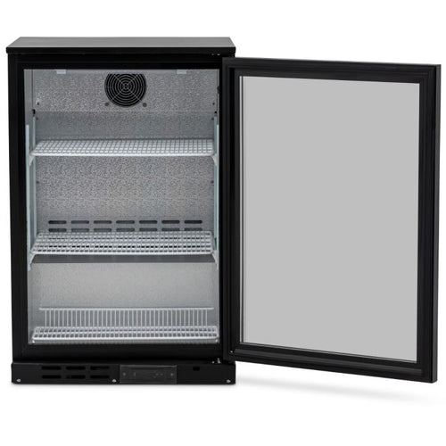 Blizzard Single Door Black Bar Bottle Cooler - BAR1