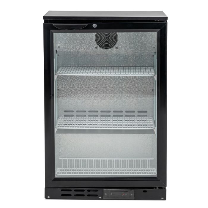 Blizzard Single Door Black Bar Bottle Cooler - BAR1