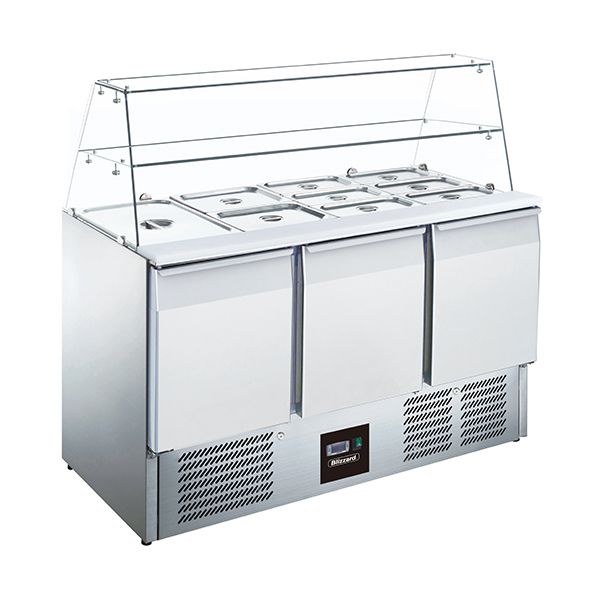 Blizzard 3 Dr Compact Gn Prep Station With Display 368L - BPD3
