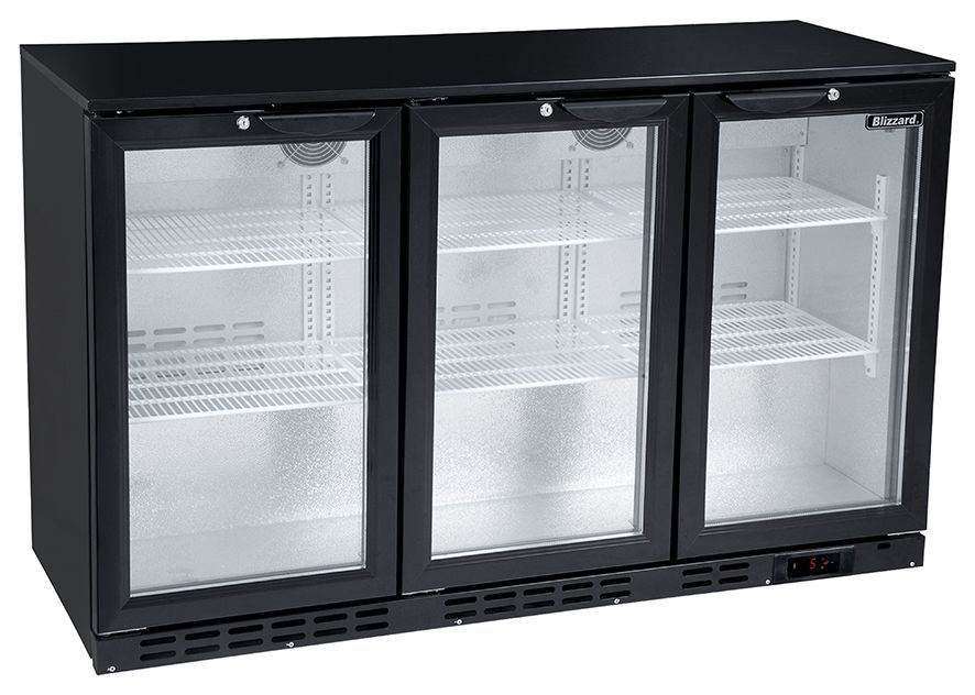 Blizzard Standard Black Bar Bottle Coolers - BAR3