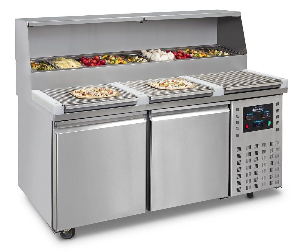 Combisteel 2 Door Pizza Prep Counter Saladette Fridge - 7489.5300