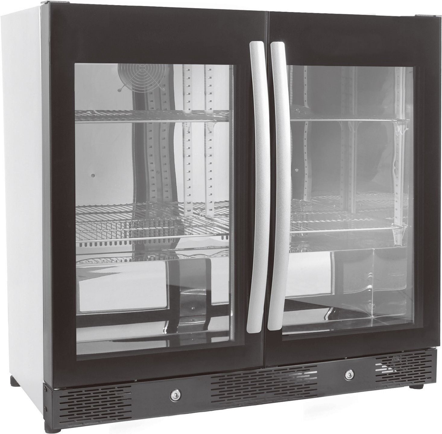 Combisteel Double Door Back Bar Bottle Cooler Low Height 198 Litre - 7455.1307