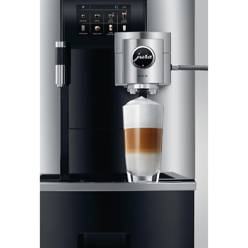 Jura Giga X8 Manual Fill Bean to Cup Coffee Machine Black - FB458