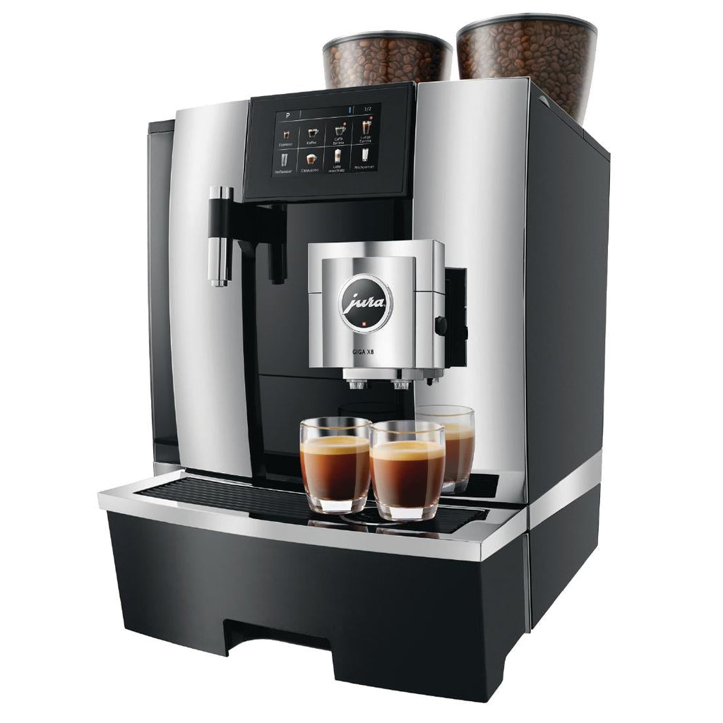 Jura Giga X8 Manual Fill Bean to Cup Coffee Machine Black - FB458