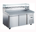 Kingfisher PZ2600 Granite Top 2 Door Refrigerated Prep Counter With Toppings Unit