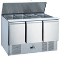 Koldbox 368 Ltr 3 Door Refrigerated Saladette Counter - KXCC3-PREP
