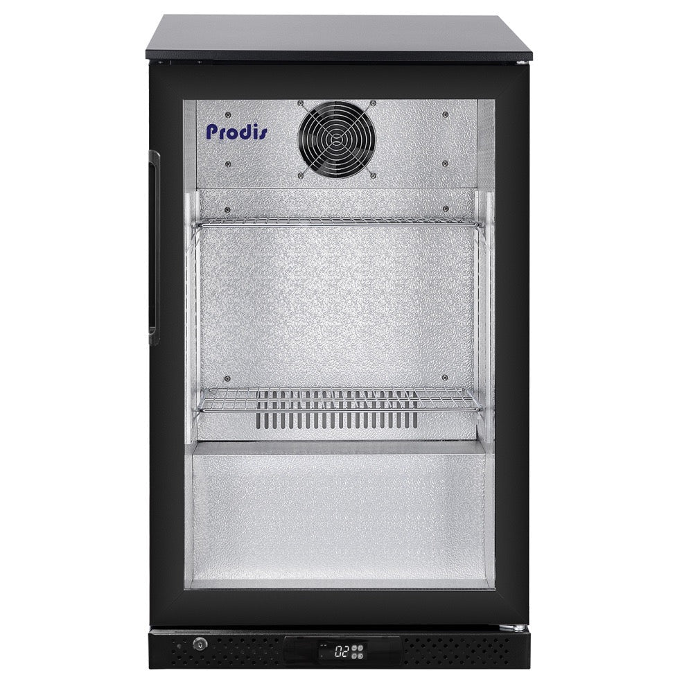 Prodis Single Door 105L Bottle Cooler – 500mm Slimline Commercial Undercounter Back Bar Fridge | NT1SLIM-LE