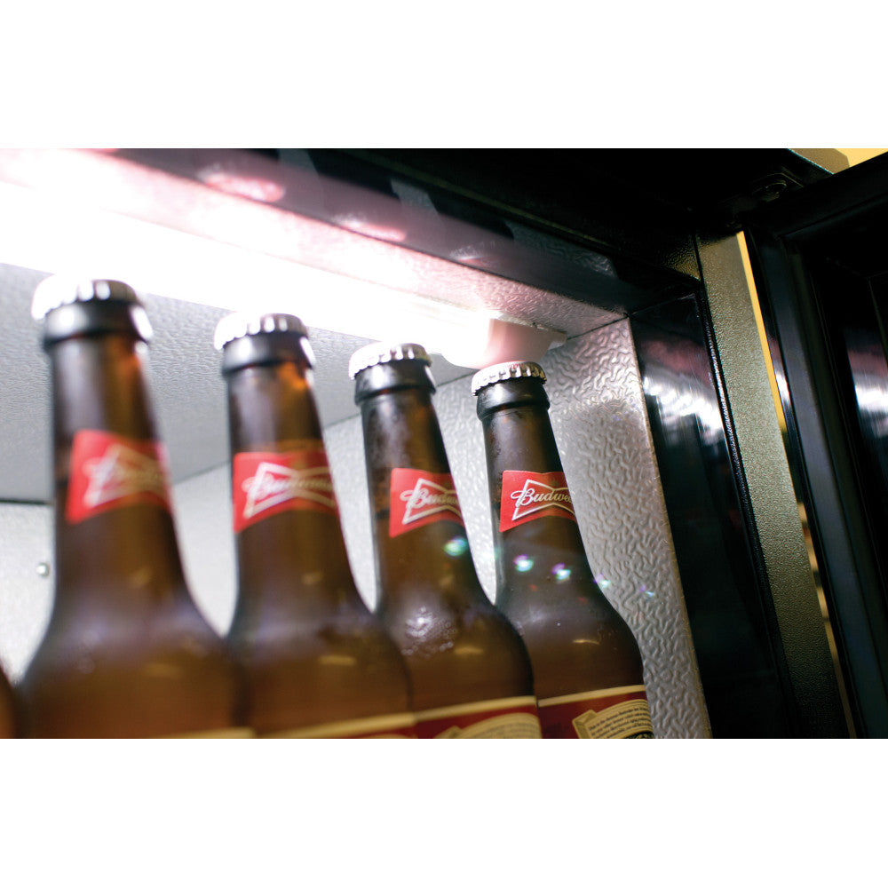 Prodis Single Door 105L Bottle Cooler – 500mm Slimline Commercial Undercounter Back Bar Fridge | NT1SLIM-LE
