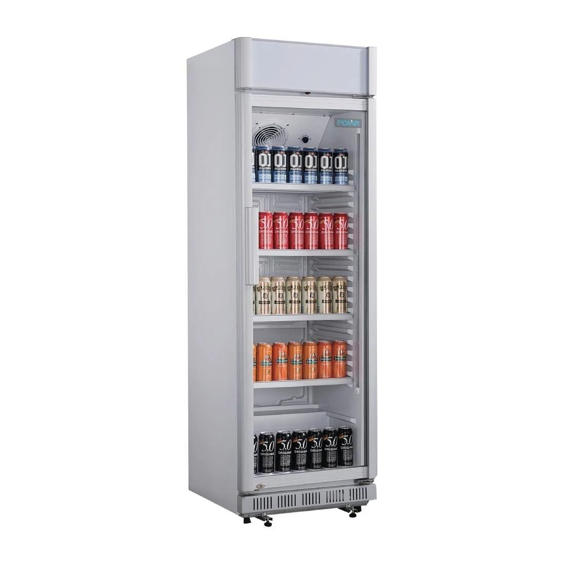 Polar C-Series Upright Display Cooler with Light Box 346Ltr - CC064