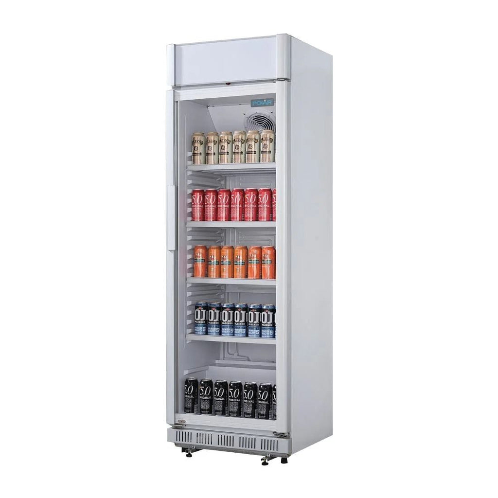 Polar C-Series Upright Display Cooler with Light Box 346Ltr - CC064
