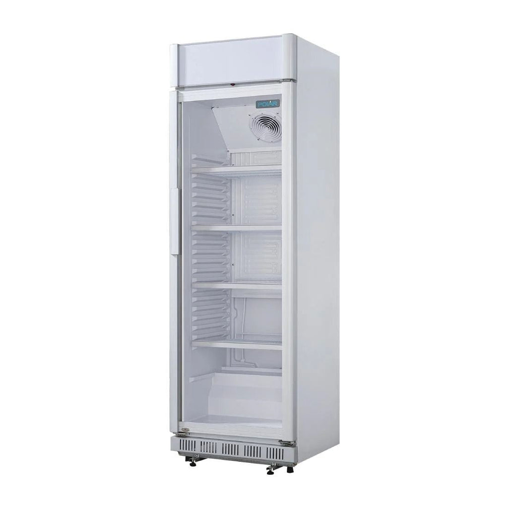 Polar C-Series Upright Display Cooler with Light Box 346Ltr - CC064