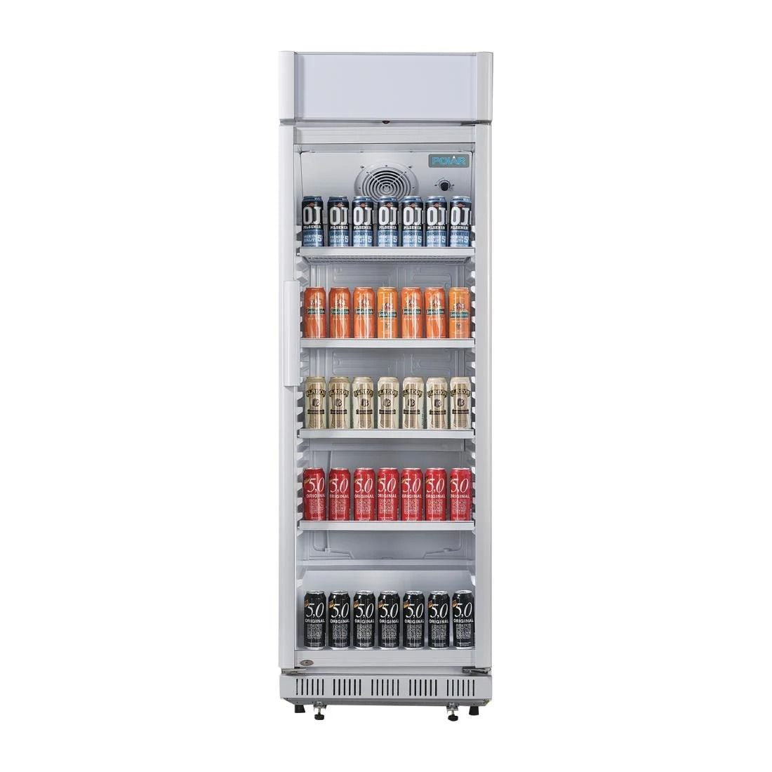 Polar C-Series Upright Display Cooler with Light Box 346Ltr - CC064