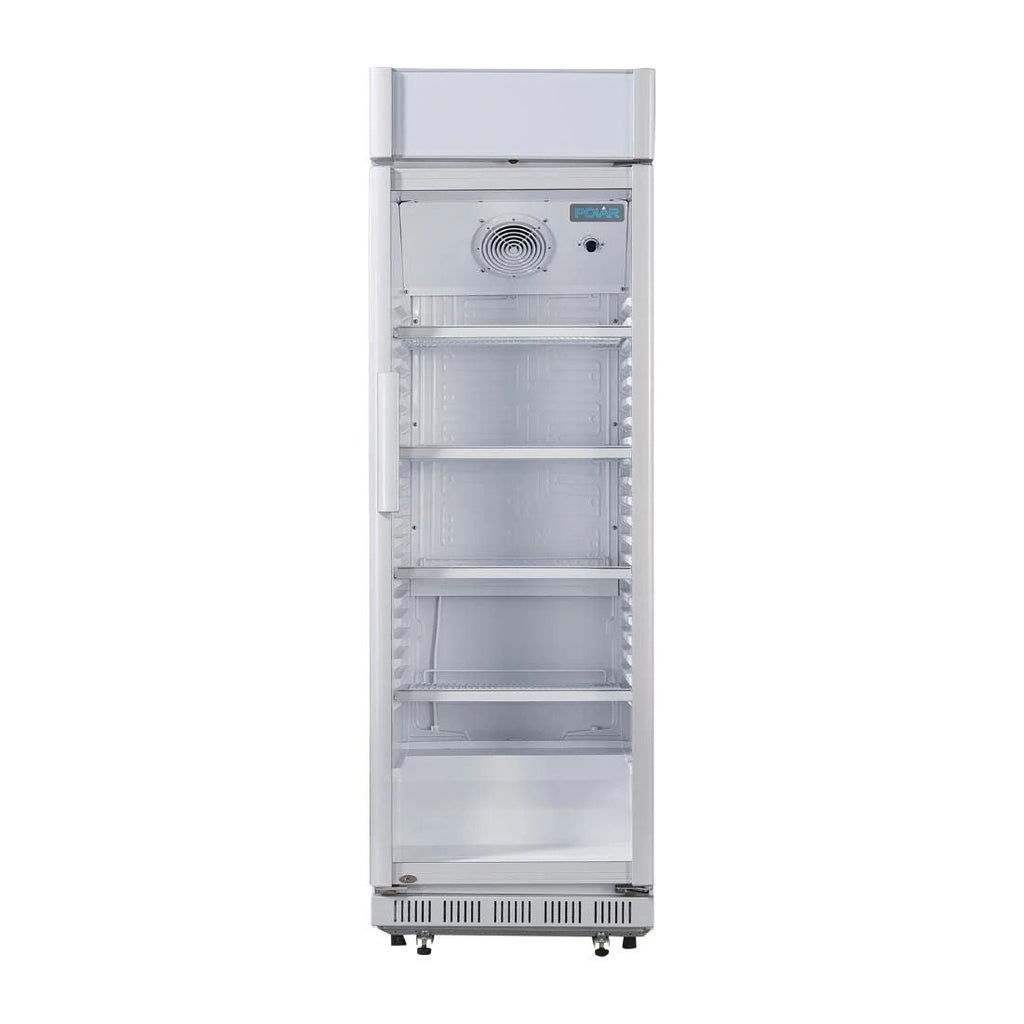 Polar C-Series Upright Display Cooler with Light Box 346Ltr - CC064