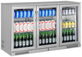 Sterling Pro Green Stainless Steel Hinged Triple Door Bottle Cooler 338 Litres - SP3HC-STS
